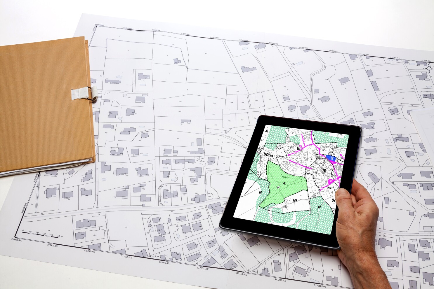 town,planning,and,land,use,planning, ,hand,holding,a